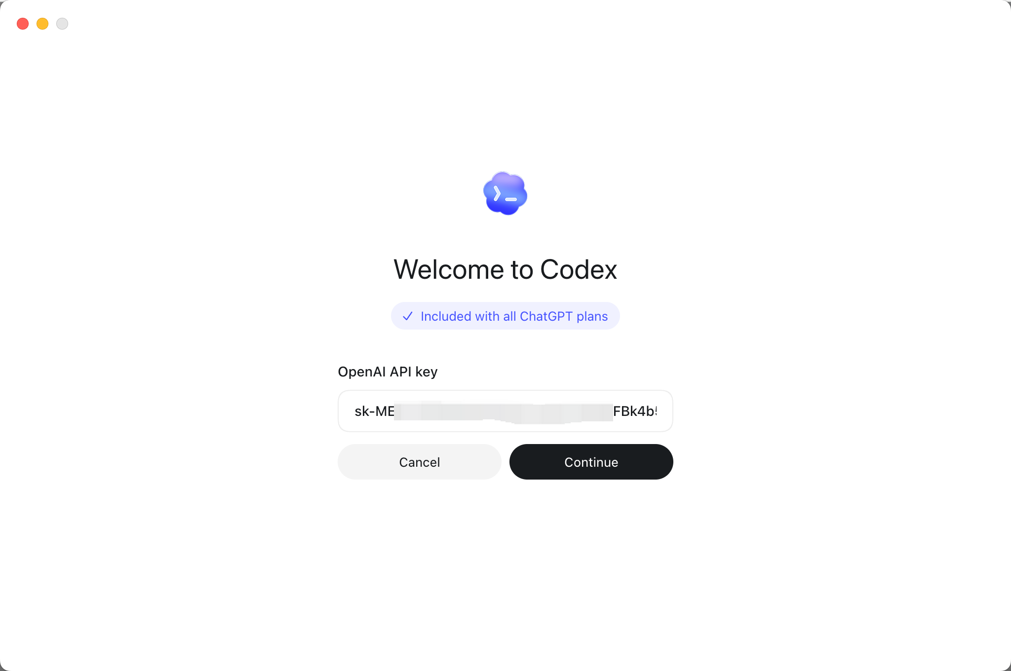 在 Codex 桌面端中填写 API Key